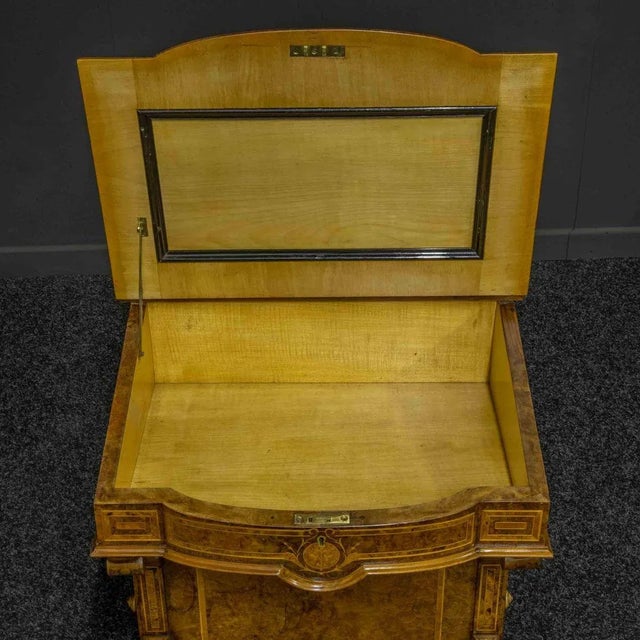 Wood Victorian Walnut Davenport For Sale - Image 7 of 14