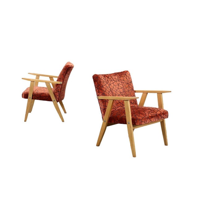 Set of Beech Foam Armchairs, Italy, 1960s For Sale - Image 9 of 9