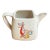 Vintage White Ceramic Square Teapot For Sale