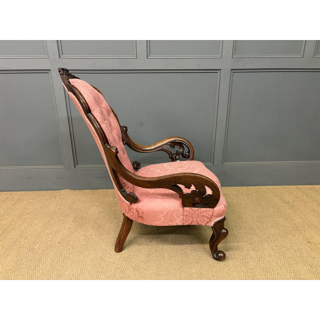 Victorian Walnut Nursing Chairs, 1875, Set of 2 For Sale - Image 4 of 18