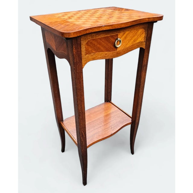 Early 19th Century Antique Early 19th Century Louis XVI French Marquetry Ladies Game, Desk, Dressing Table For Sale - Image 5 of 12