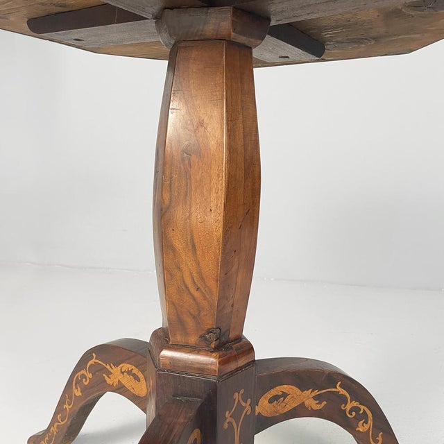 Italian Octagonal Wooden Coffee Table, 1800s For Sale - Image 15 of 18