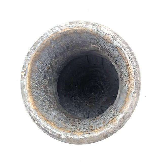 1980s Artisan Signed Studio Pottery Glazed Stoneware Bud Vase For Sale - Image 9 of 11