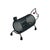 Vintage Postmodern Black Metal Coil Pig Letter Holder For Sale - Image 4 of 5