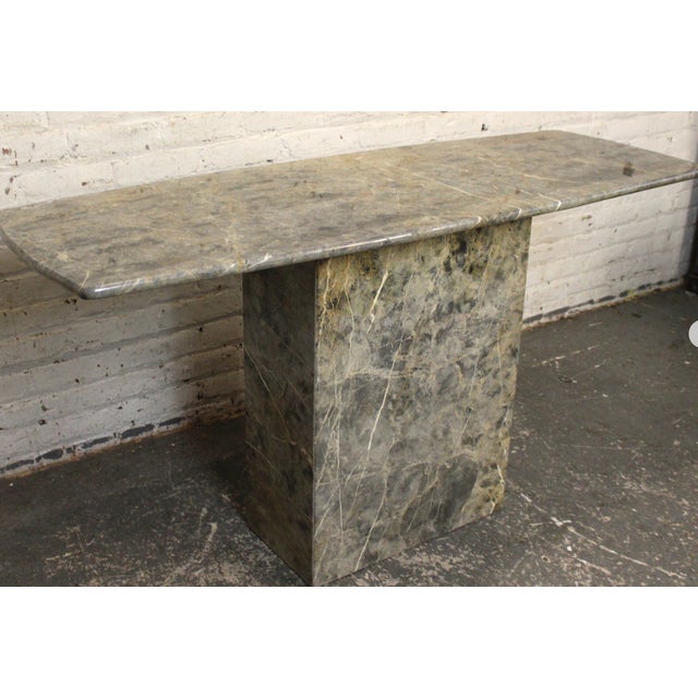 Mid-Century Marble Console Table For Sale - Image 9 of 9