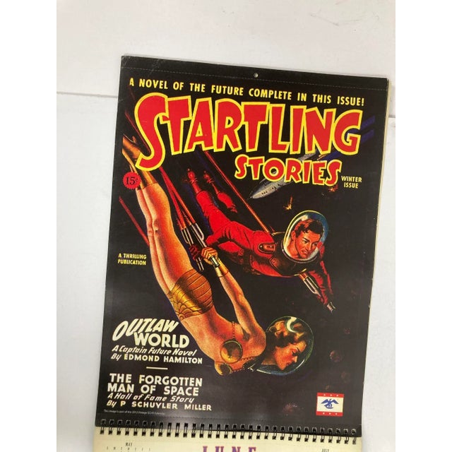 Blue Wonder Stories Calendar 1930's Covers by Gernsback-Frank R Paul Collectible For Sale - Image 8 of 13