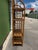 Wood Vintage Rattan & Woven Cane Four-Tier Étagère Bookshelf For Sale - Image 7 of 7