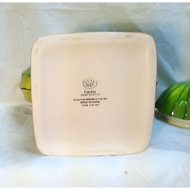 Green Large Suquaro Cactus Cookie Jar For Sale - Image 8 of 8