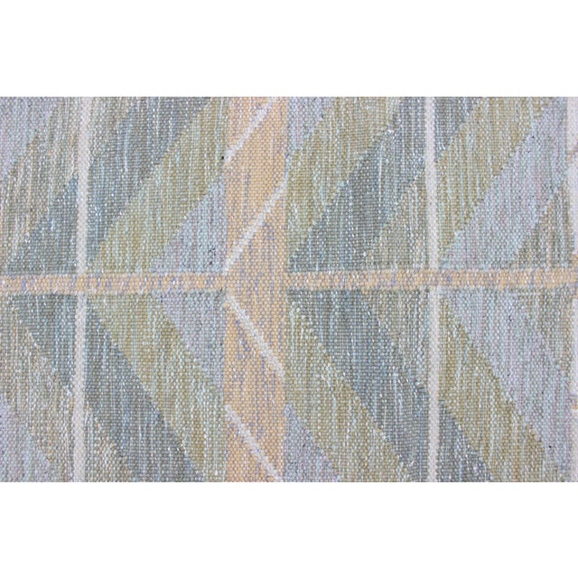 Scandinavian Flat-Weave Design Rug by Keivan Woven Arts, 9'1 X 12'0 For Sale In Atlanta - Image 6 of 12