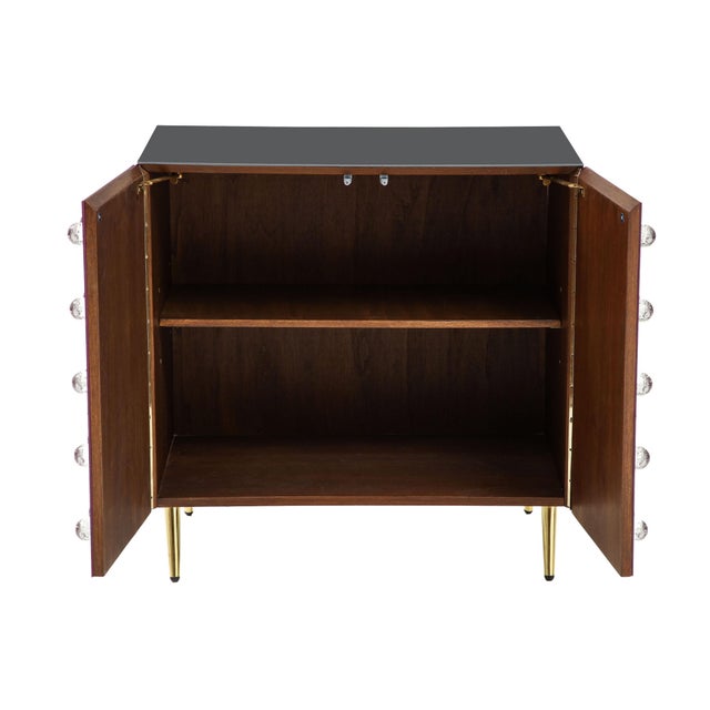 Modern Gray Modern Glass 2 Door Cabinet With 90 Jewelry Made in Italy For Sale - Image 3 of 4