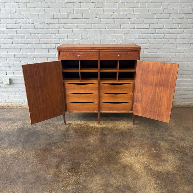Lane Furniture 1960s Lane Delineator Tallboy Dresser by Paul McCobb For Sale - Image 4 of 5