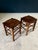 Vintage French Country Bistro Low Stools, 1930s, Set of 2 For Sale - Image 6 of 15