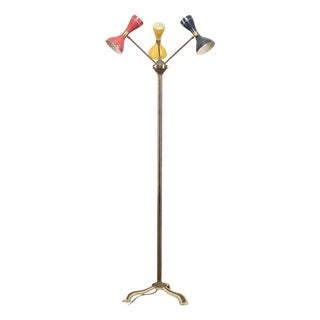 Vintage 6-Light Floor Lamp from Gilardi and Barzaghi For Sale