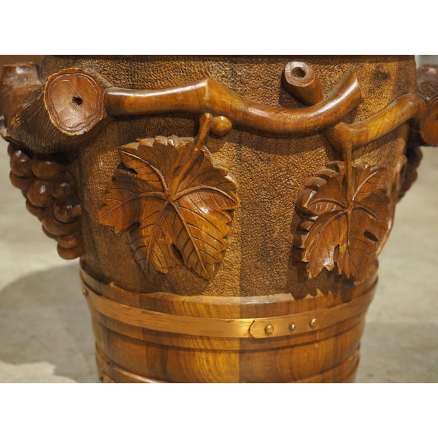 Early 1900s French Black Forest Style Champagne Bucket, Signed Boutillon For Sale - Image 4 of 12