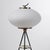 Floor Lamp in Opaline Glass and Brass, 1950s For Sale - Image 4 of 12