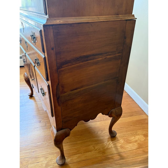 Brown C. 1750s Maple Highboy Chest of Drawers For Sale - Image 8 of 13