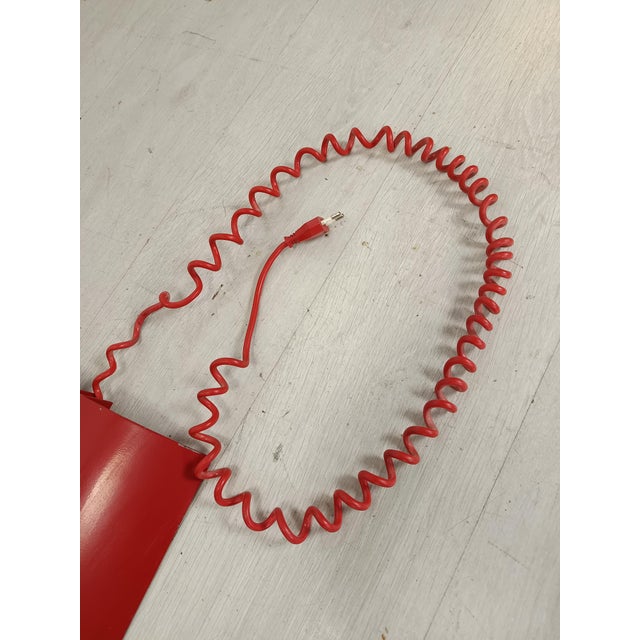 Vintage Red Floor Lamp, 1980s For Sale - Image 9 of 17