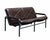 Mid-Century Modern Vintage Two-Seater Leather Sofa by Andre Vandenbeuck for Strassle International, 1960s For Sale - Image 3 of 15