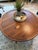 Brown Drexel by John Van Koert Coffee Table Mid-Century Modern Round Walnut Wood Coffee Tab For Sale - Image 8 of 9
