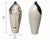 Set of 3 Sculptural 1980’s Art Nouveau-Style Figurative Face Vases / Modern Art Pottery Vessels For Sale - Image 4 of 11