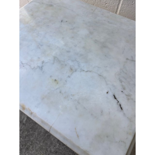Antique Eastlake Marble Top Lamp Table / Parlor Table For Sale In Los Angeles - Image 6 of 7
