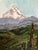 Cabin Vintage Landscape Oil Painting For Sale - Image 3 of 8