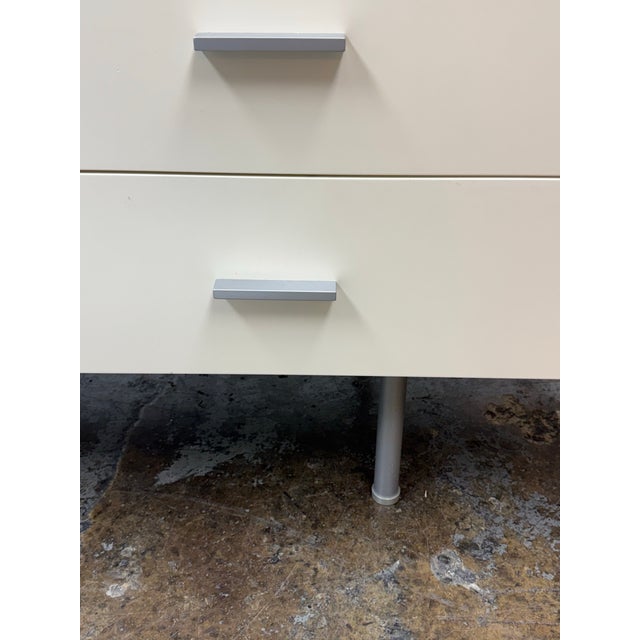 White Alivar Italian White Glass Sideboard For Sale - Image 8 of 12