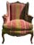 Louis Xv Style Wingback Armchair For Sale