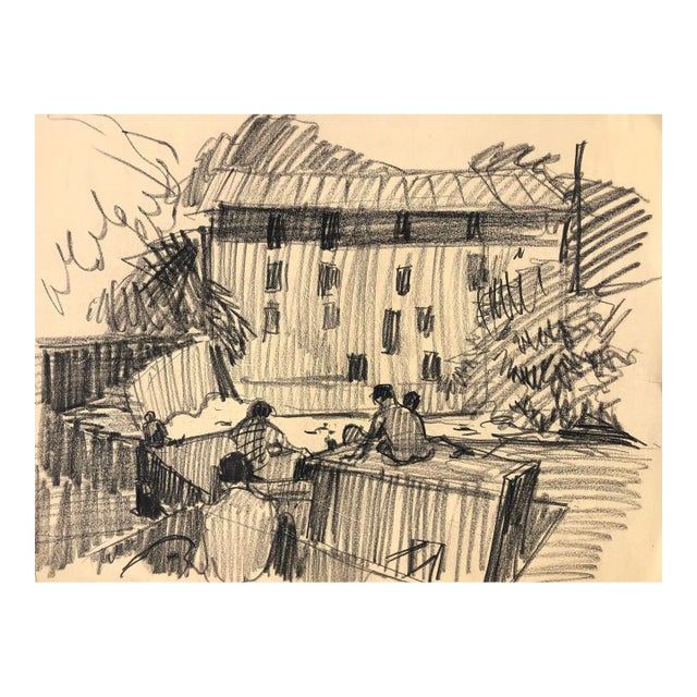 1950s Norman Kent Mill With Art Students For Sale