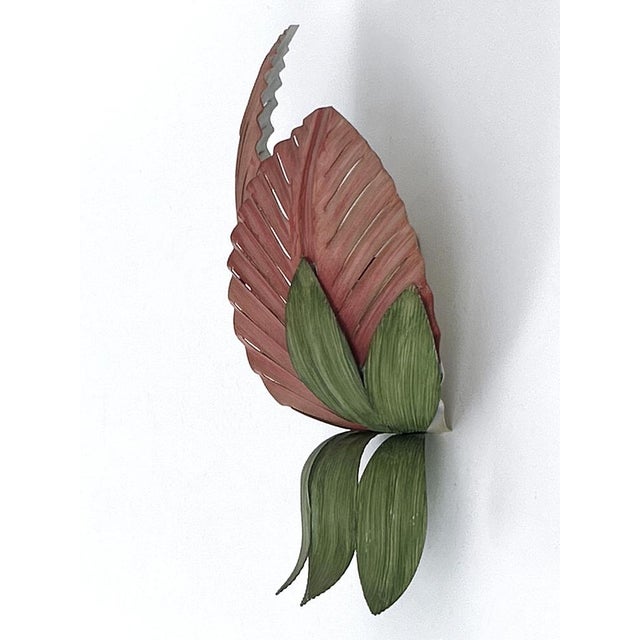 Mid-Century Double Leaf Floral Sconce by Holländer Leuchten, Germany, 1970s For Sale - Image 16 of 18