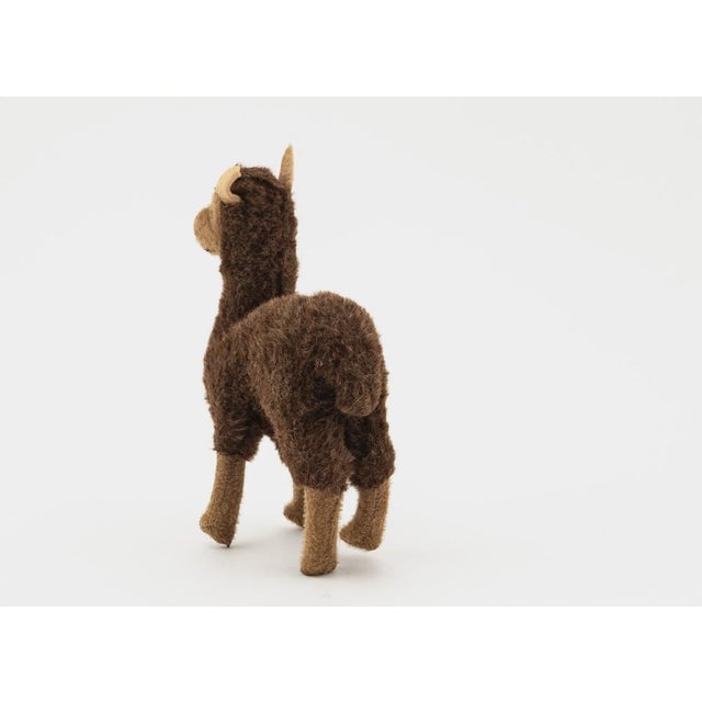 Glass Vintage Alpaca Plush Toy, 1960s For Sale - Image 7 of 13