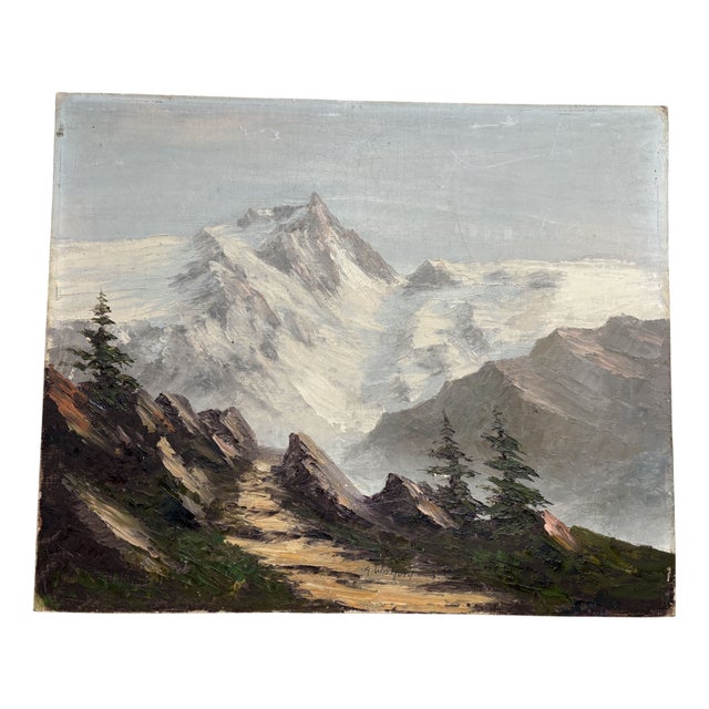 A. Walford, Landscape with Mountain & Forest, 20th Century, Painting For Sale