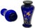 Rare Stunning Antique Victorian Hand Decorated 22k Gold Enameld Cobalt Blue Art Glass Vases by Val Saint Lambert - Mid 19th Century For Sale - Image 15 of 18