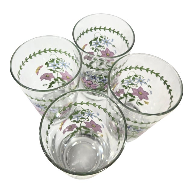 Contemporary Portmeiron Botanical Garden Tumblers- Set of Four For Sale