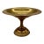 Antique Italian Brass Pedestal Tazza — Gadroon Rim Compote, Early 20th Century For Sale