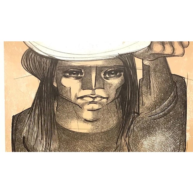 Figurative Jorge Dumas Graphic Work Exhibition Lithograph For Sale - Image 3 of 7