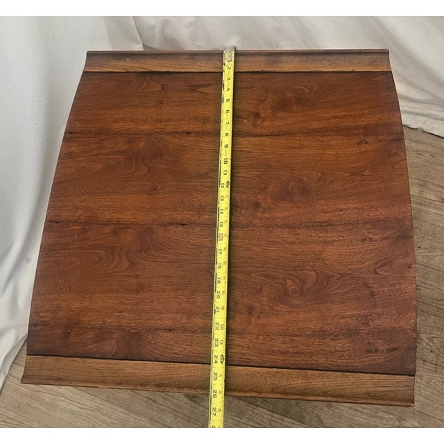 1960s Danish Mid Century Modern Lane Side Table, Nightstand, Bottom Drawer and Shelf For Sale - Image 11 of 12