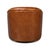 Brown Leather Channel Tufted Swivel Chair For Sale - Image 12 of 12
