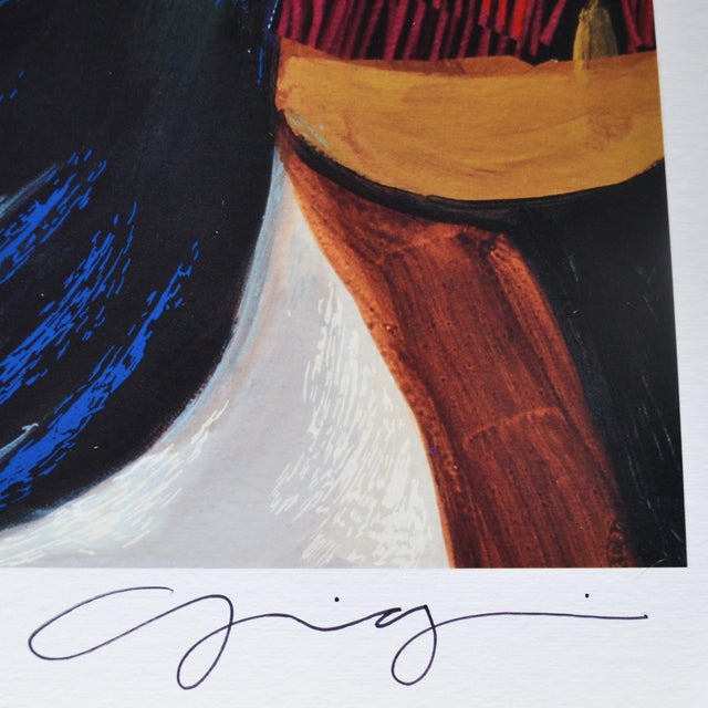 A boldly expressive figurative work, My Peace by Gigi Bolden is a hand-signed limited edition serigraph depicting a...