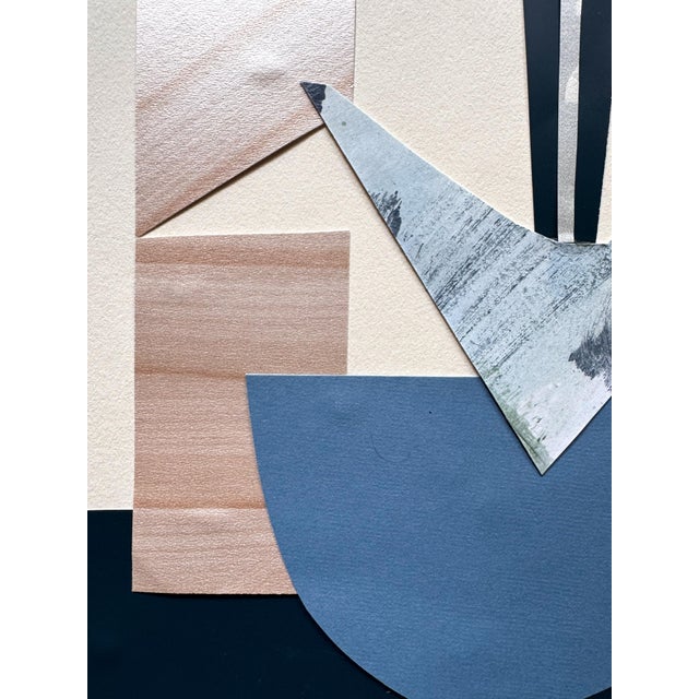 "Rhythm Replaces Reason 1" Original Mixed-Media Collage on Paper by Zac Woodiel For Sale - Image 4 of 8
