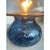 Murano-Inspired Blue Glass Lamp with Ballotton Texture by Simoeng For Sale - Image 9 of 10