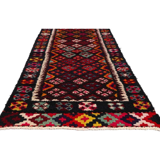 Vintage Kurdish Tribal Rug Runner - 03'00 X 16'03 For Sale - Image 4 of 9