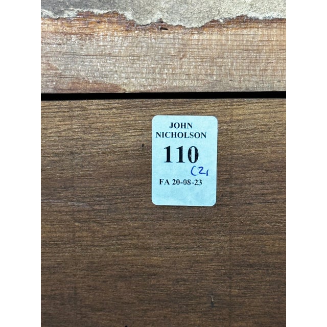 19th Century Oil Painting Wild Stag Male Deer Scottish Highlands Wading Loch Lomond Dated 1880 For Sale - Image 12 of 12