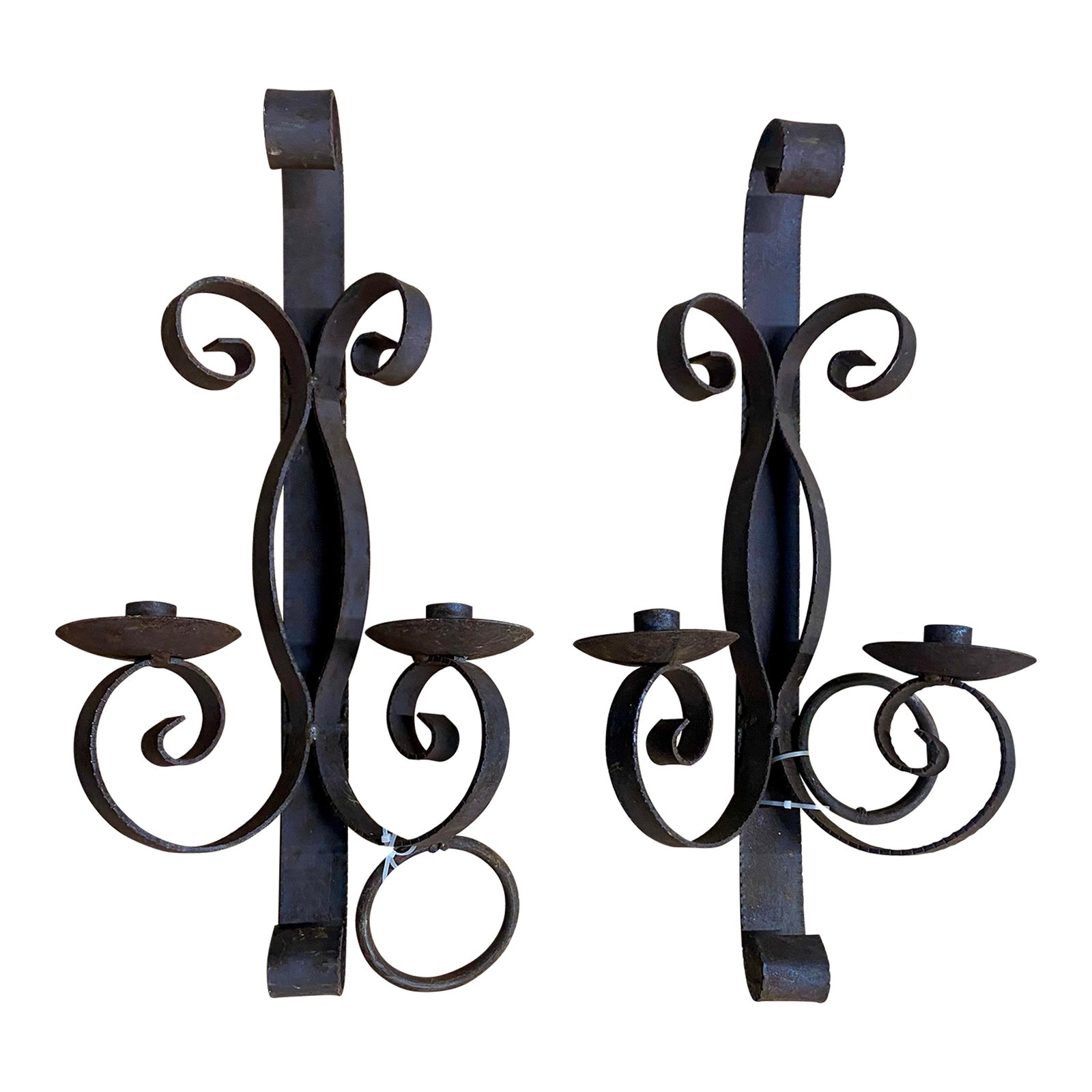 Wrought Iron Candle Wall Sconcesnull