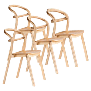 Kastu Oak Chairs by Made by Choice, Set of 4