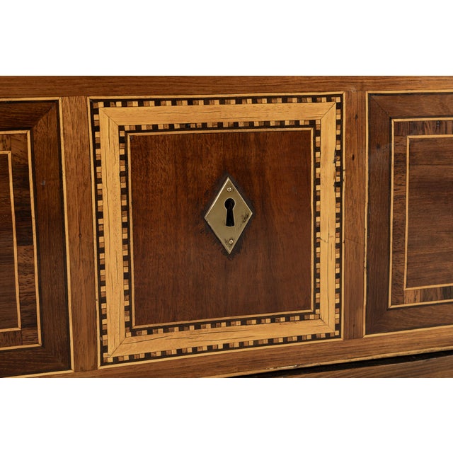 18th Century Italian Neoclassical Inlaid Chest of Drawers, Set of 2 For Sale - Image 12 of 13