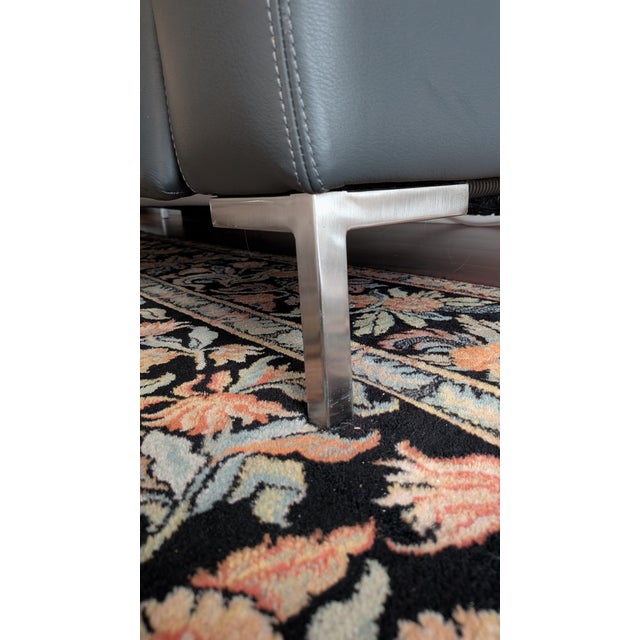 Modern American Leather Sofa For Sale - Image 3 of 8
