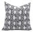 Fabdivine Handmade Block Printed Cushion Cover 14x36 Inch Off-White Linen For Sale