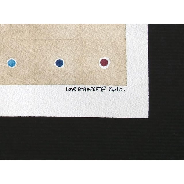 Contemporary Abstract Watercolour on Paper "Pointure" by Jérémie Iordanoff For Sale - Image 6 of 7