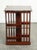 Edwardian Revolving Bookcase with Serpentine Shaped Top For Sale - Image 4 of 15